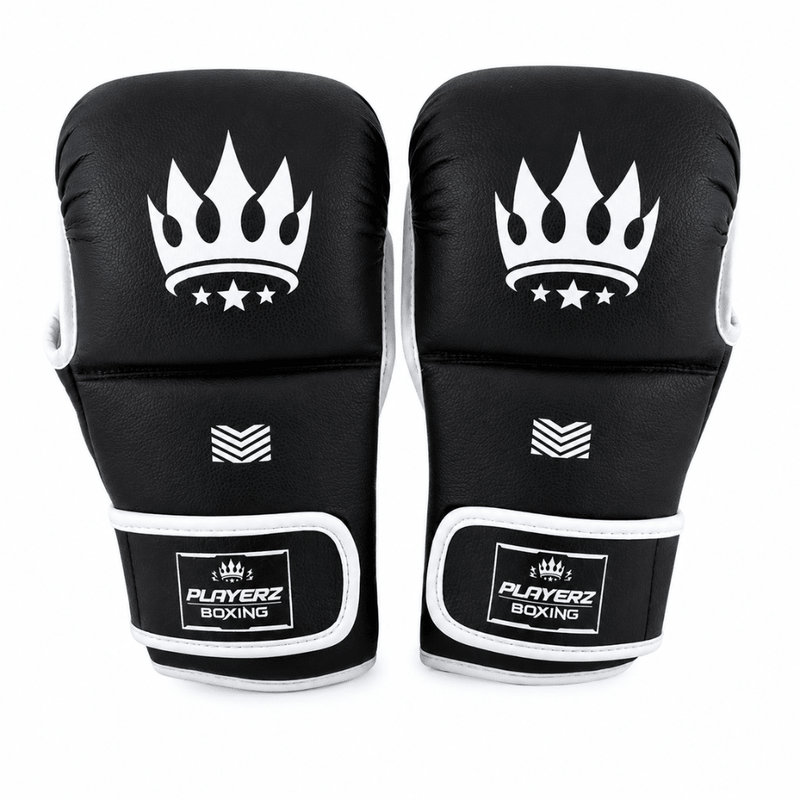 Playerz SparTech MMA Sparring Gloves - Black/White