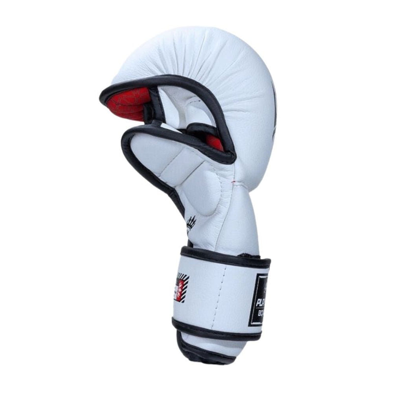 Playerz SparTech MMA Sparring Gloves - White/Black