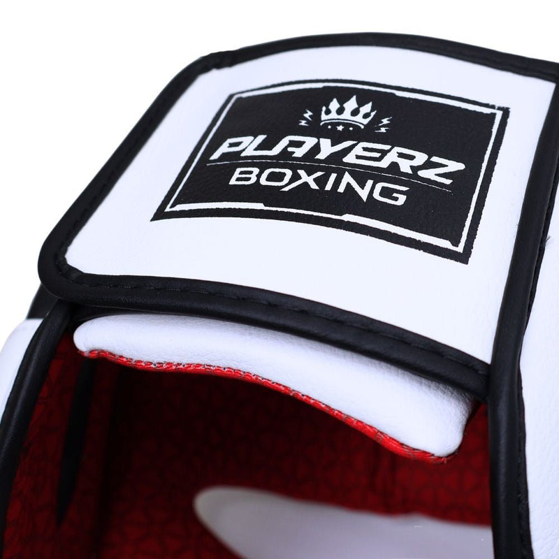 Playerz SparTech Pro Head Guard - White/Black