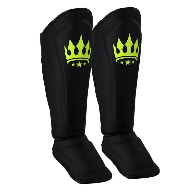 Playerz SparTech Shin Guards - Black/Neon