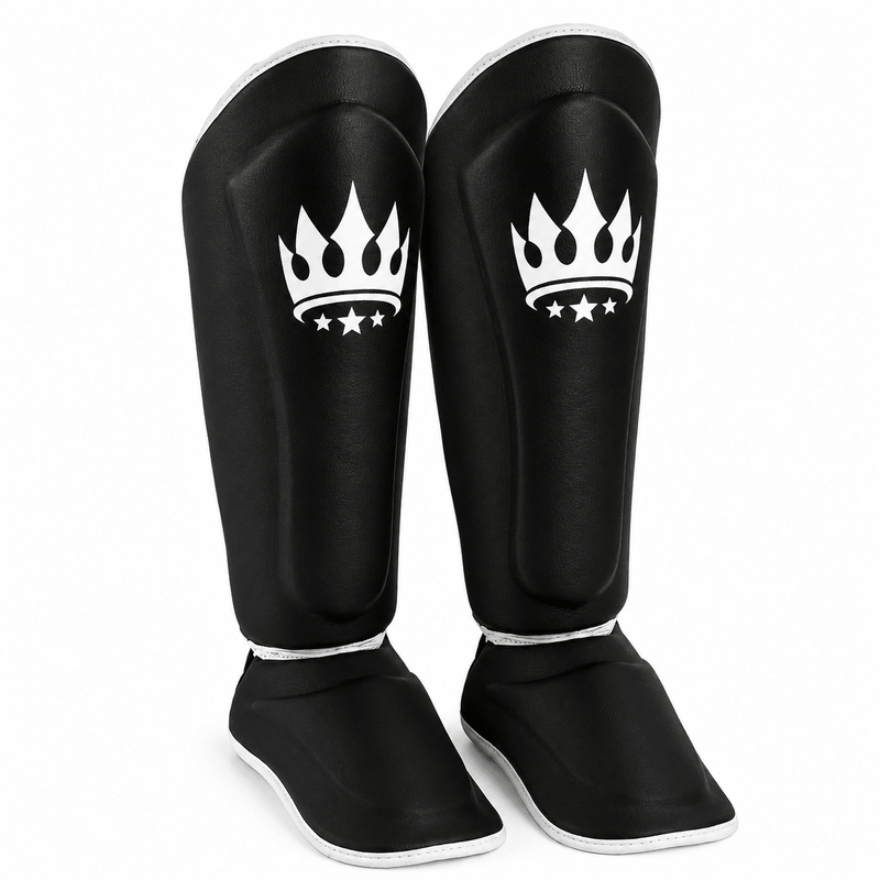 Playerz SparTech Shin Guards - Black/White