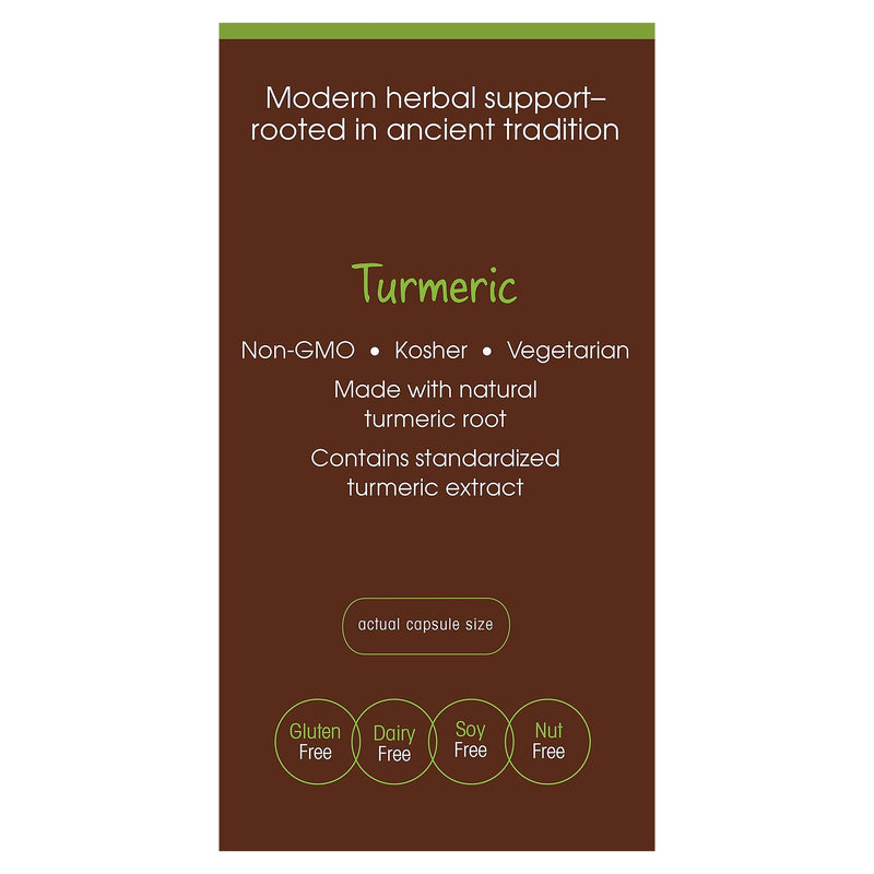 plnt Turmeric - Natural Non-GMO Turmeric Root for Joint Mobility & Antioxidant Support (120 Veg Capsules)
