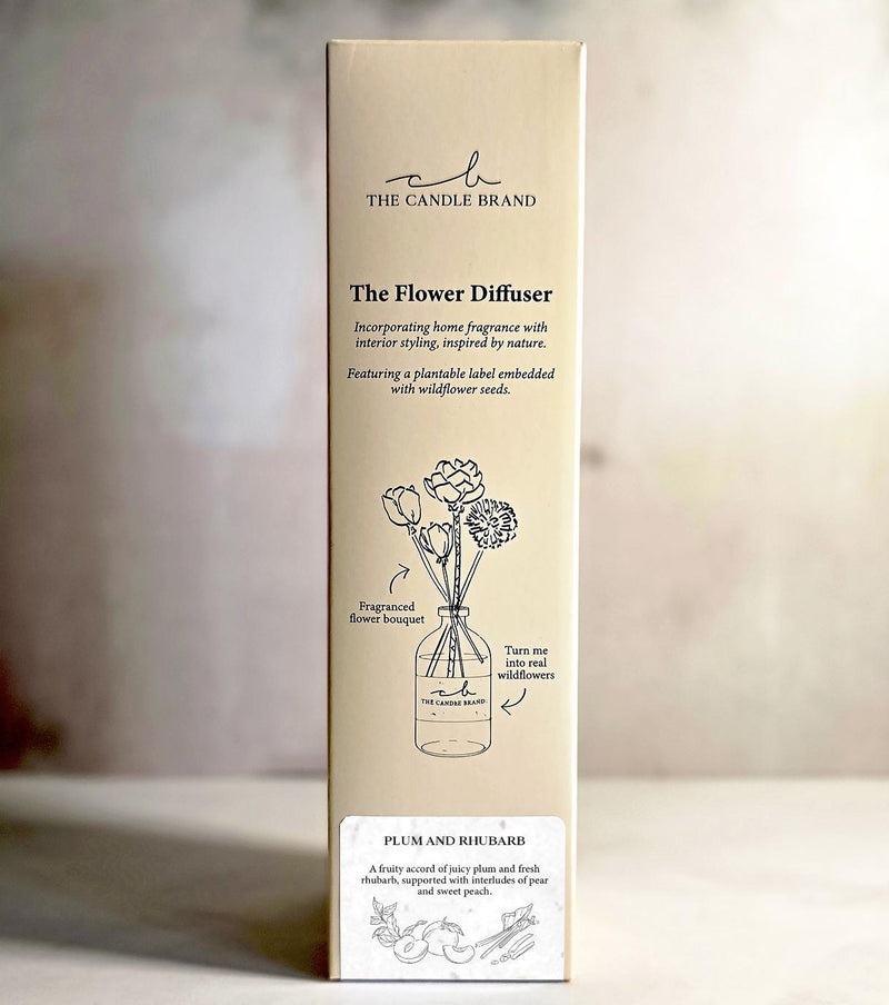 Plum and Rhubarb Flower Diffuser