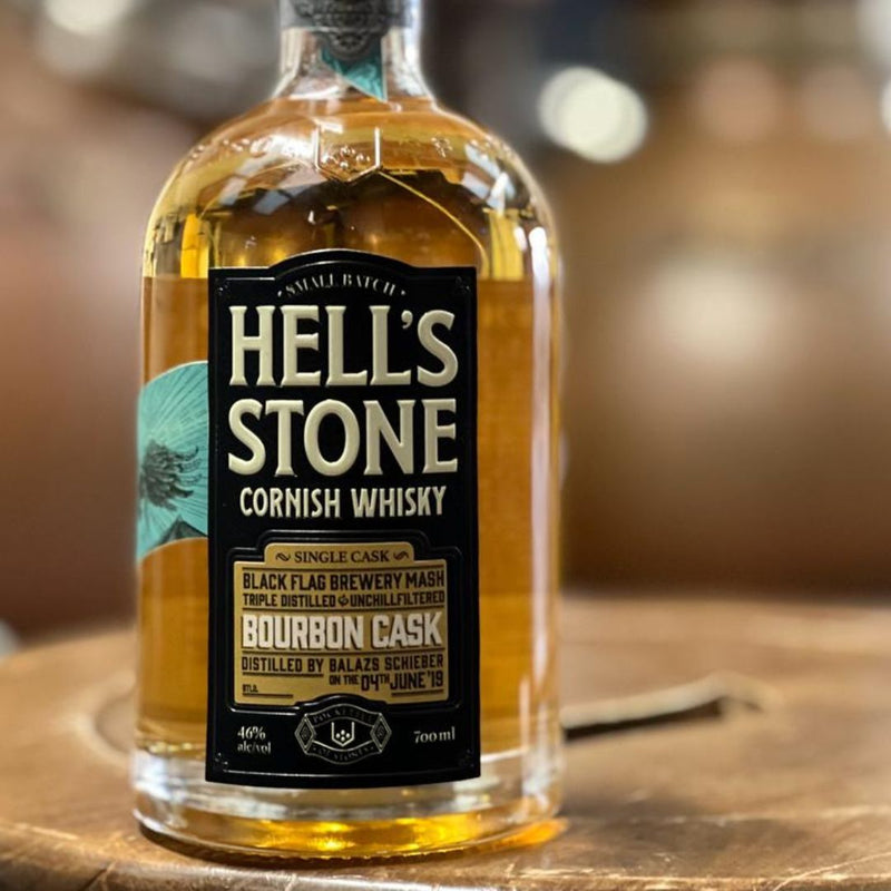Pocketful of Stones Hell's Stone Single Cask Single Malt Cornish Whisky, 70cl