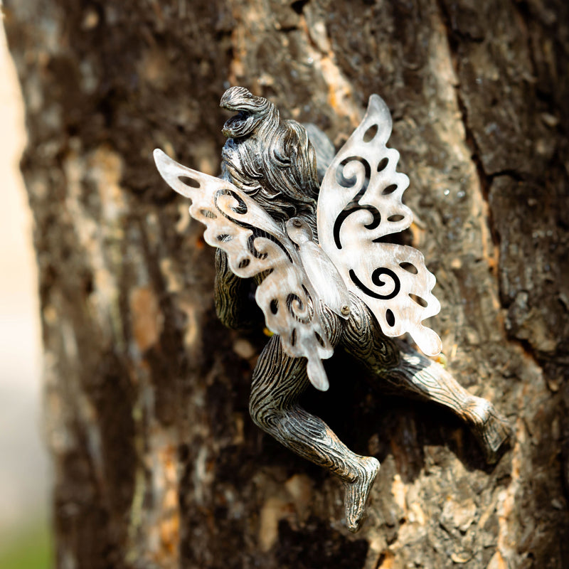 Fairy Tree Hugger Garden Ornament Polyresin Peeking Decoration
