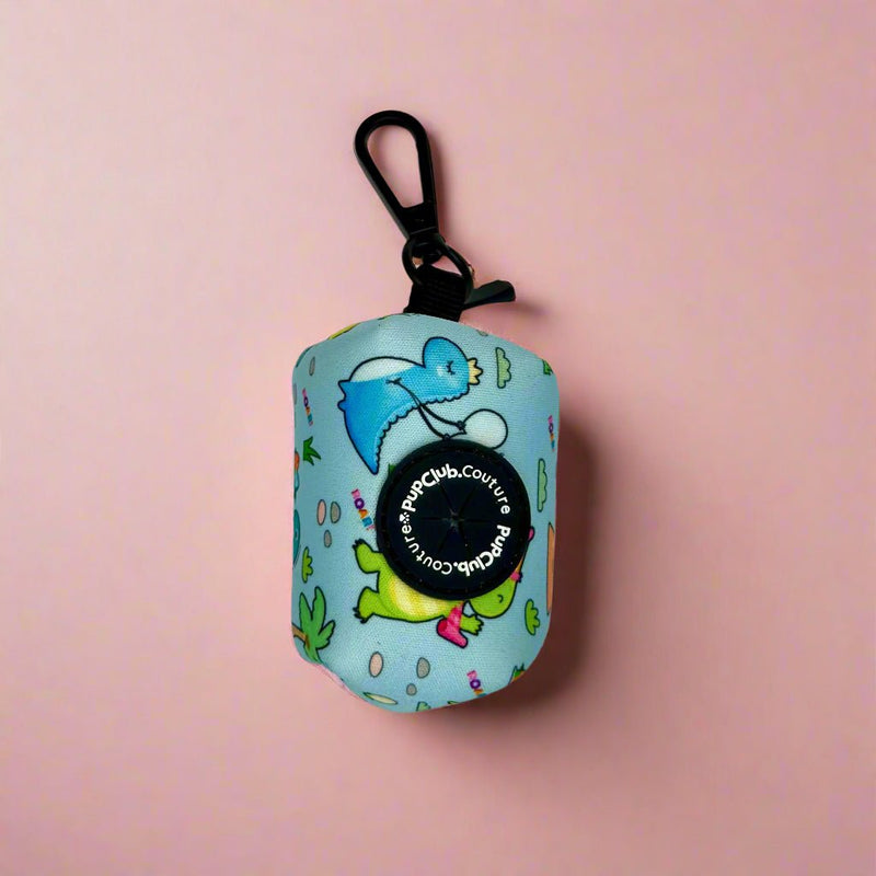 PupClub Dog Poo Bag Holder - Jurassic Party