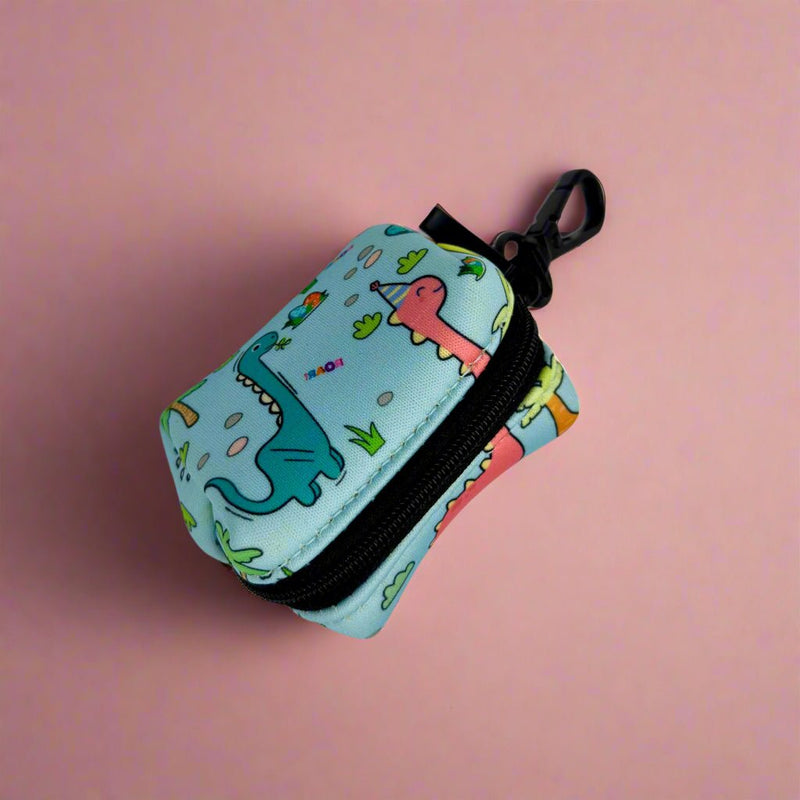 PupClub Dog Poo Bag Holder - Jurassic Party