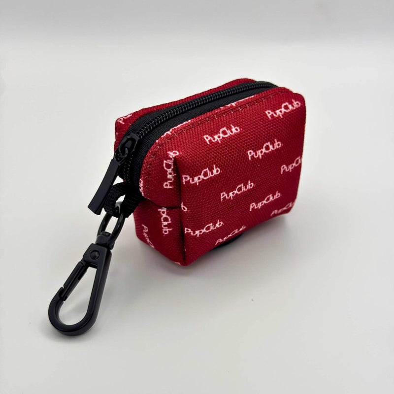 PupClub Dog Poo Bag Holder - Berry red
