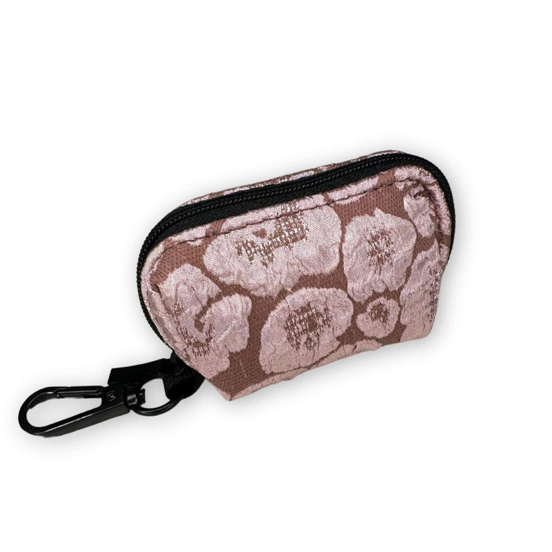 PupClub Dog Luxe Poo Bag Holder - Mocha Petals