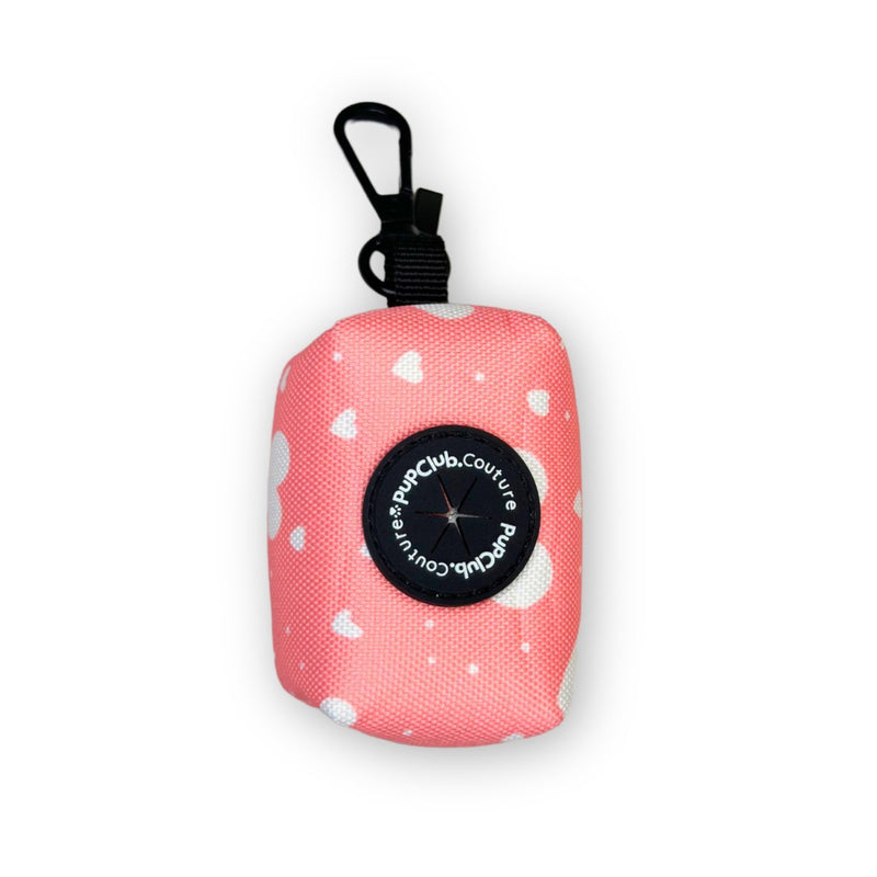 PupClub Dog Poo Bag Holder - Peachy Hearts