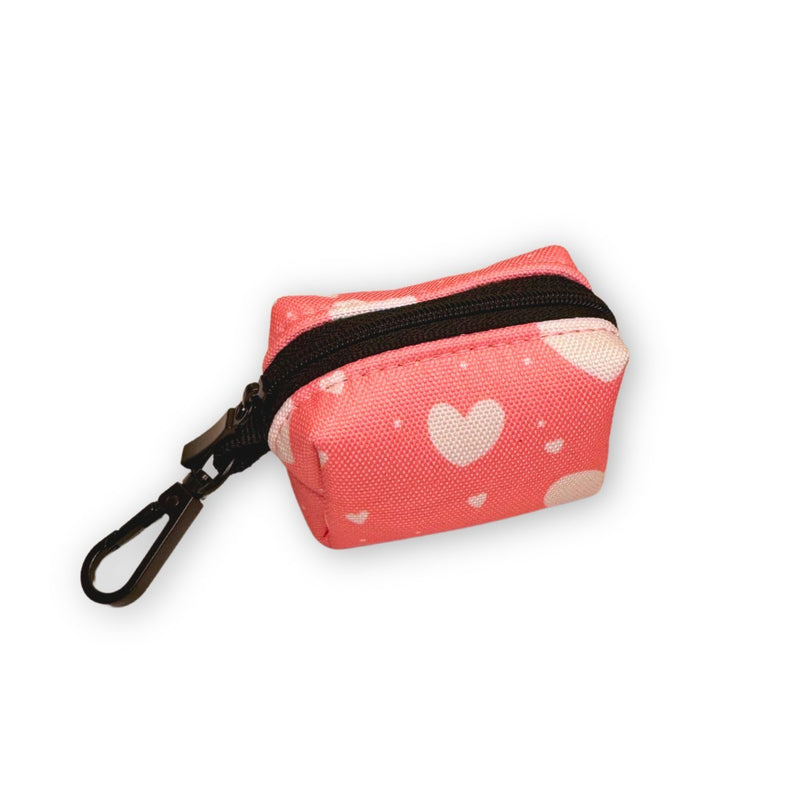PupClub Dog Poo Bag Holder - Peachy Hearts