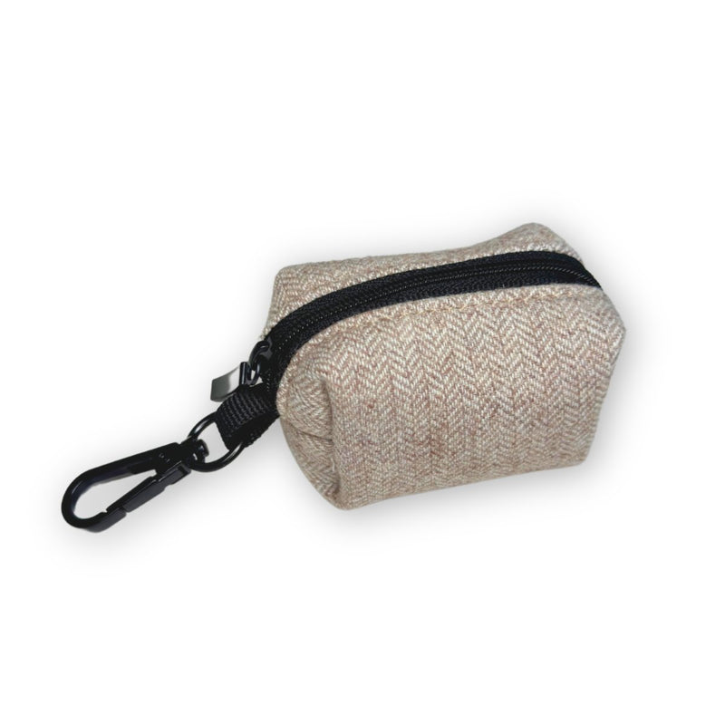 PupClub Dog Poo Bag Holder - Tweed Brown