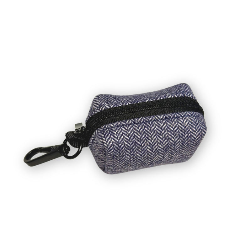 PupClub Dog Poo Bag Holder - Tweed Blue