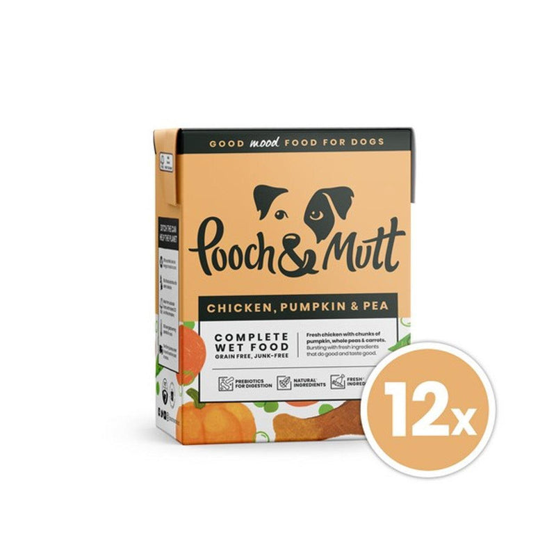 Pooch & Mutt Chicken Pumpkin 375g 12 Tetra Pack