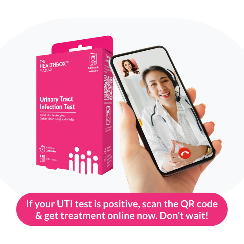 Urinary Health Test Strips – At-Home Wellness Kit for Men, Women & Children | 2-Minute Results | Non-Invasive | 3 Tests | HSA/FSA Eligible by AZOVA