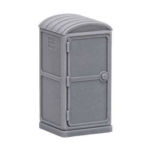 OO Scale Ready to Paint Portable Toilet - Style 3