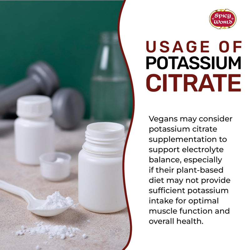 Potassium Citrate Powder 2.5 lb Bulk – Pure, Vegan, Food Grade | Spicy World