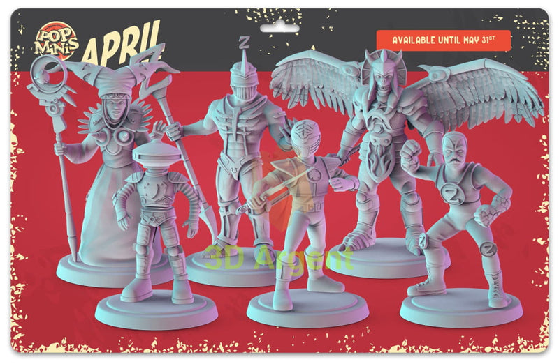 Power Rangers Figures compatible D&D DragonLance Miniatures Pop Minis