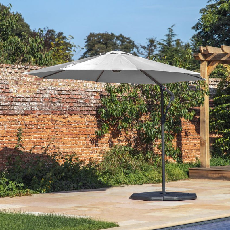 Royce 3m Round Cantilever - Anthracite Frame - CARBON Canopy & Cover