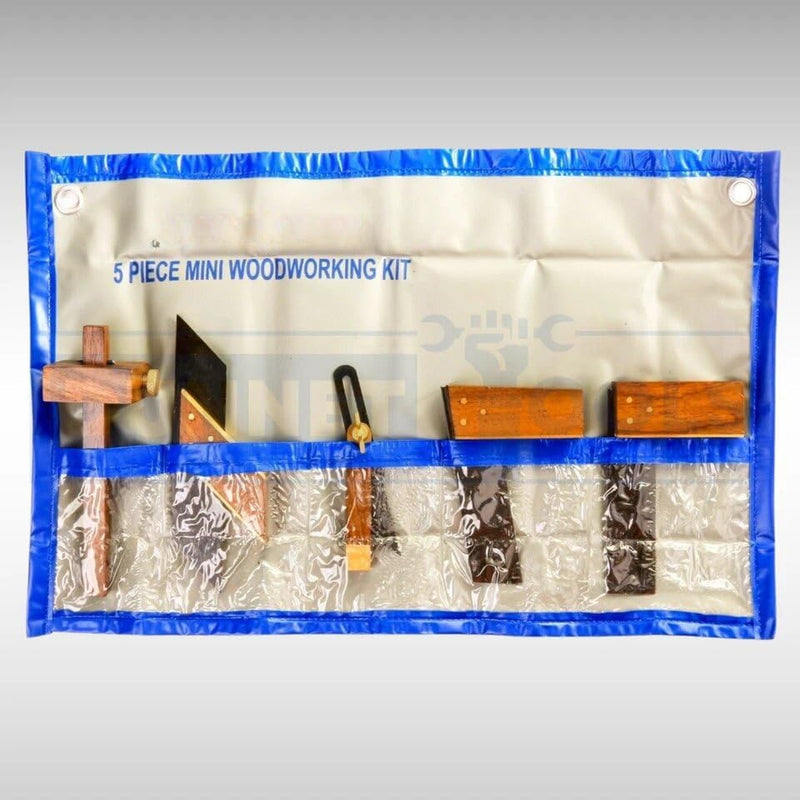 5 Piece Woodworking Kit 75mm Precision Carpentry Tool Set