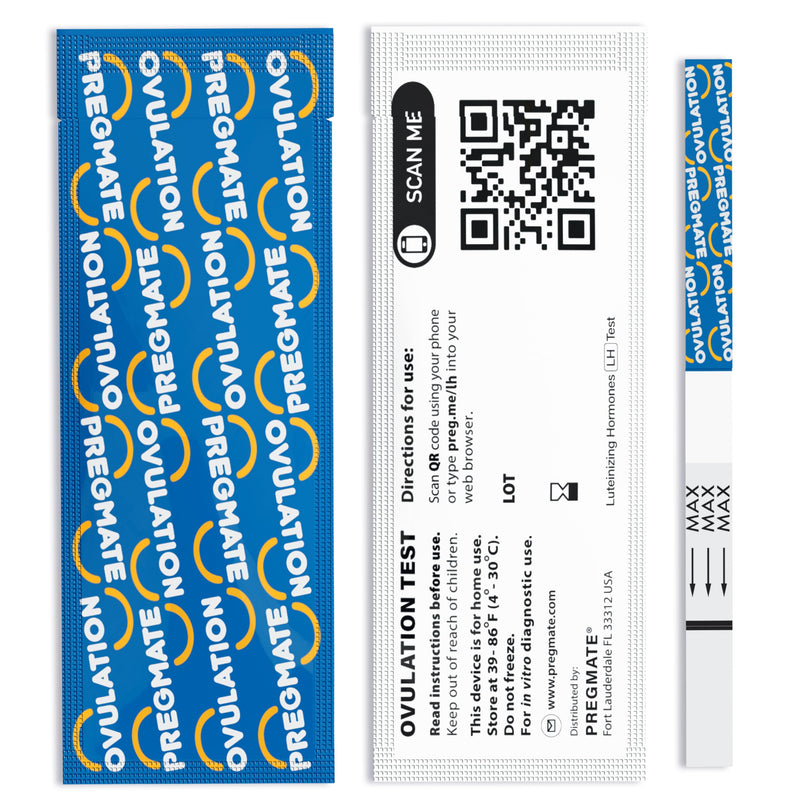 Pregmate 50 Ovulation Test Strips Predictor Kit (50 Count) - Ovulation Predictor Kit