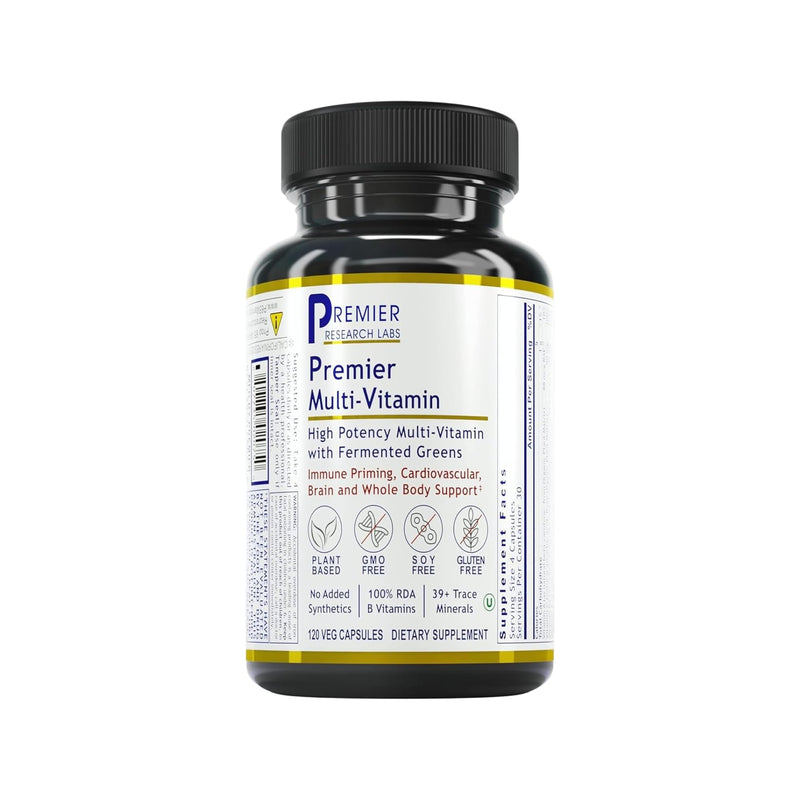 Premier Research Labs Multi-Vitamin – Immune, Brain & Heart Support | Vegan, Gluten & Soy Free | 120 Capsules
