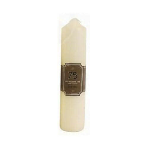 Quality Long Burn Pillar Candle 22cm - 75hrs