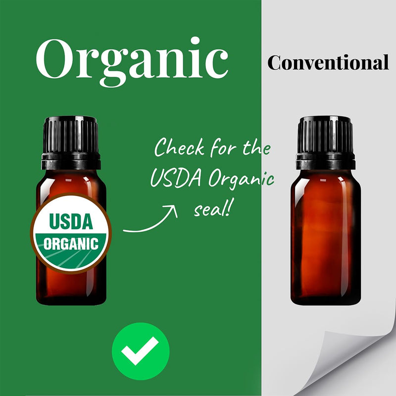 Premium USDA Organic Essential Oils Set – 5x10ml, 100% Pure