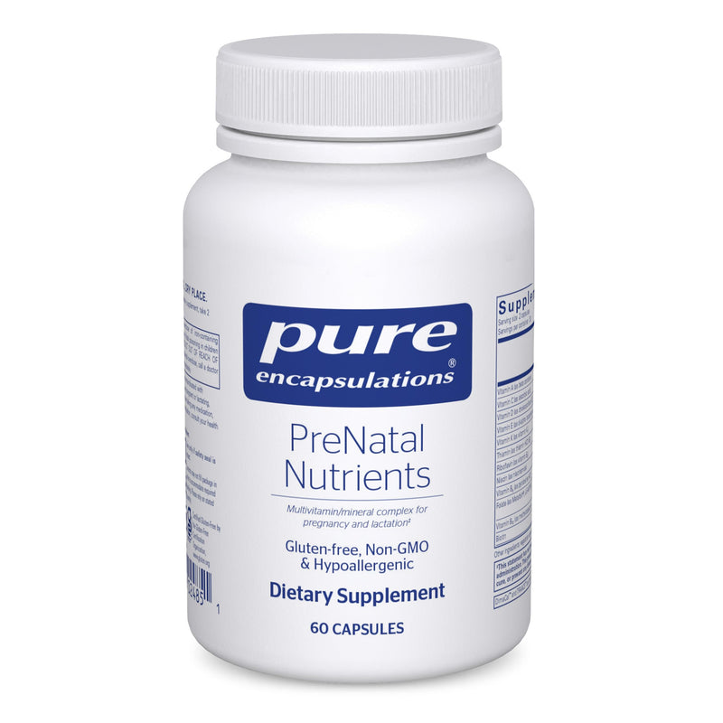 Pure Encapsulations PreNatal Nutrients – Prenatal Vitamin for Pregnancy & Lactation – Gluten Free & Non-GMO | 60 Capsules
