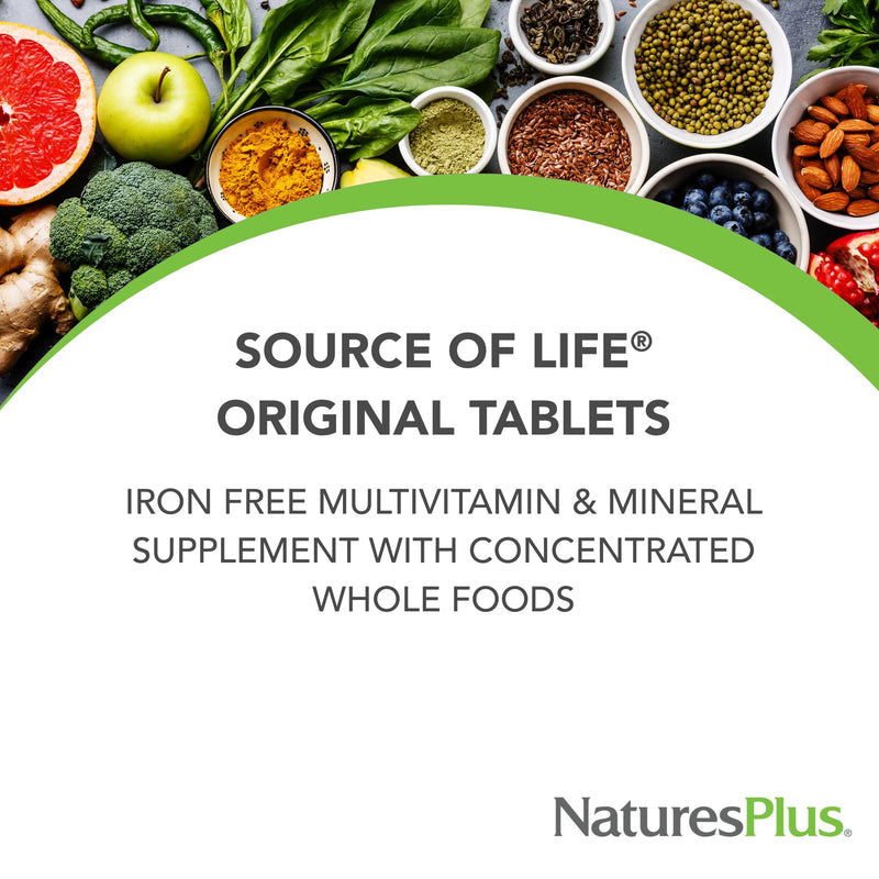 Natures Plus Source of Life Prenatal – 800 mcg Folate, 90 Vegetarian Tablets (Gluten-Free)