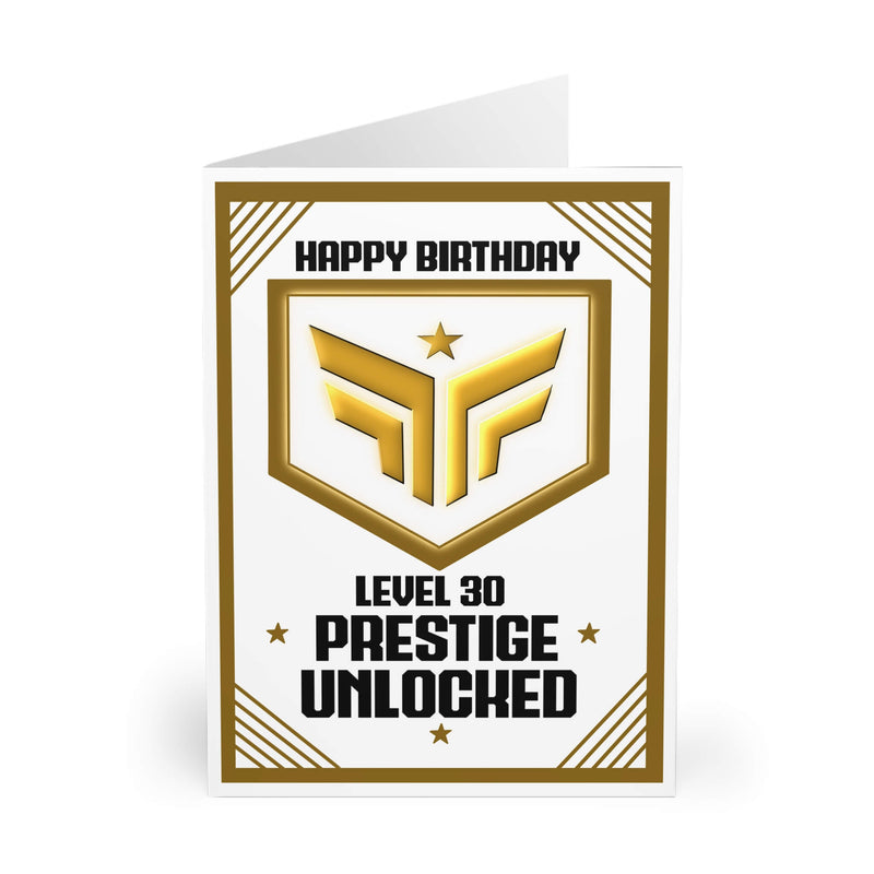 Prestige Unlocked – Gamer Birthday Card