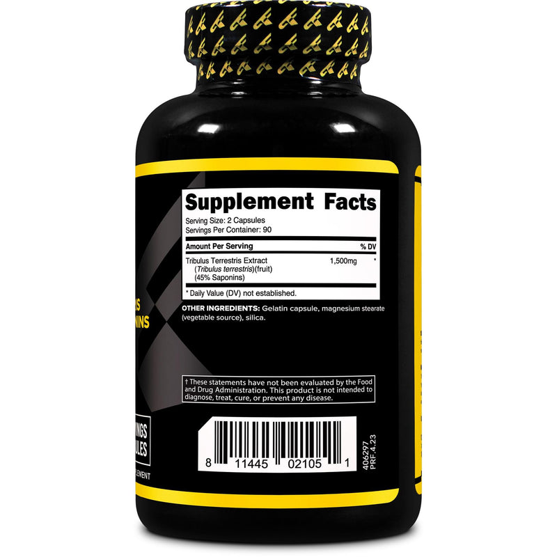PrimaForce Tribulus Terrestris Extract Capsules - 180 Count, 1,500 mg/Serving