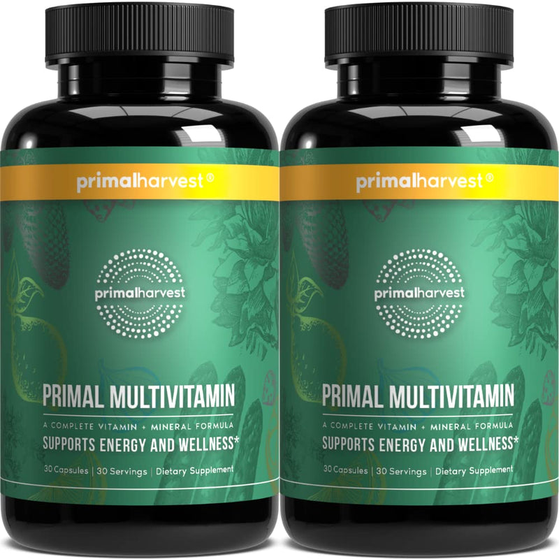 Primal Harvest Primal Multivitamin – 21 Essentials, 2 Pack (30 Count)