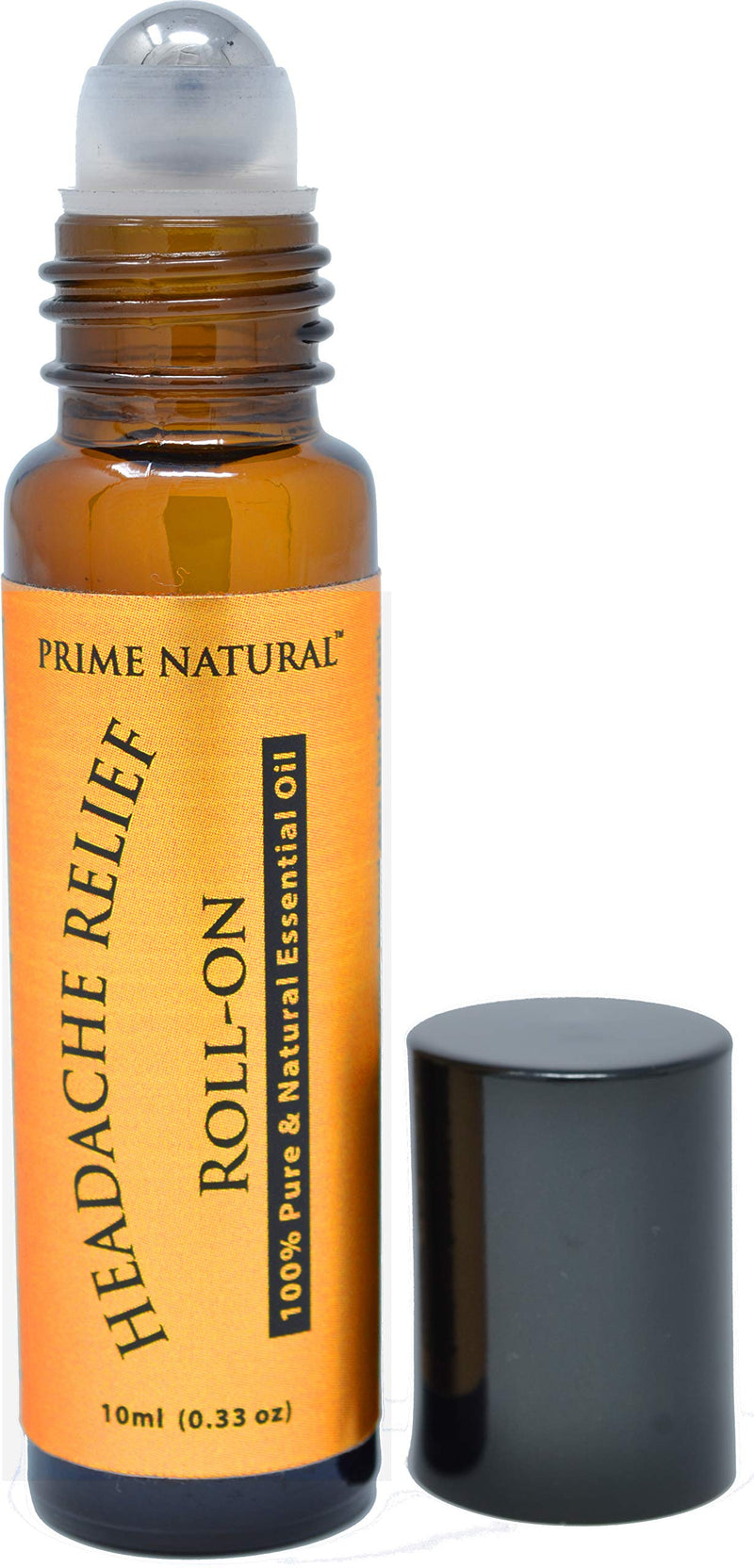 Prime Natural Headache Relief Essential Oil Roll-On 10ml – Pre-Diluted Migraine & Tension Roller