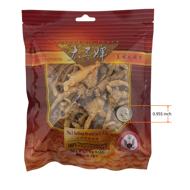Prince of Peace Wisconsin Ginseng Roots - 6oz (Uncut, Natural Form)