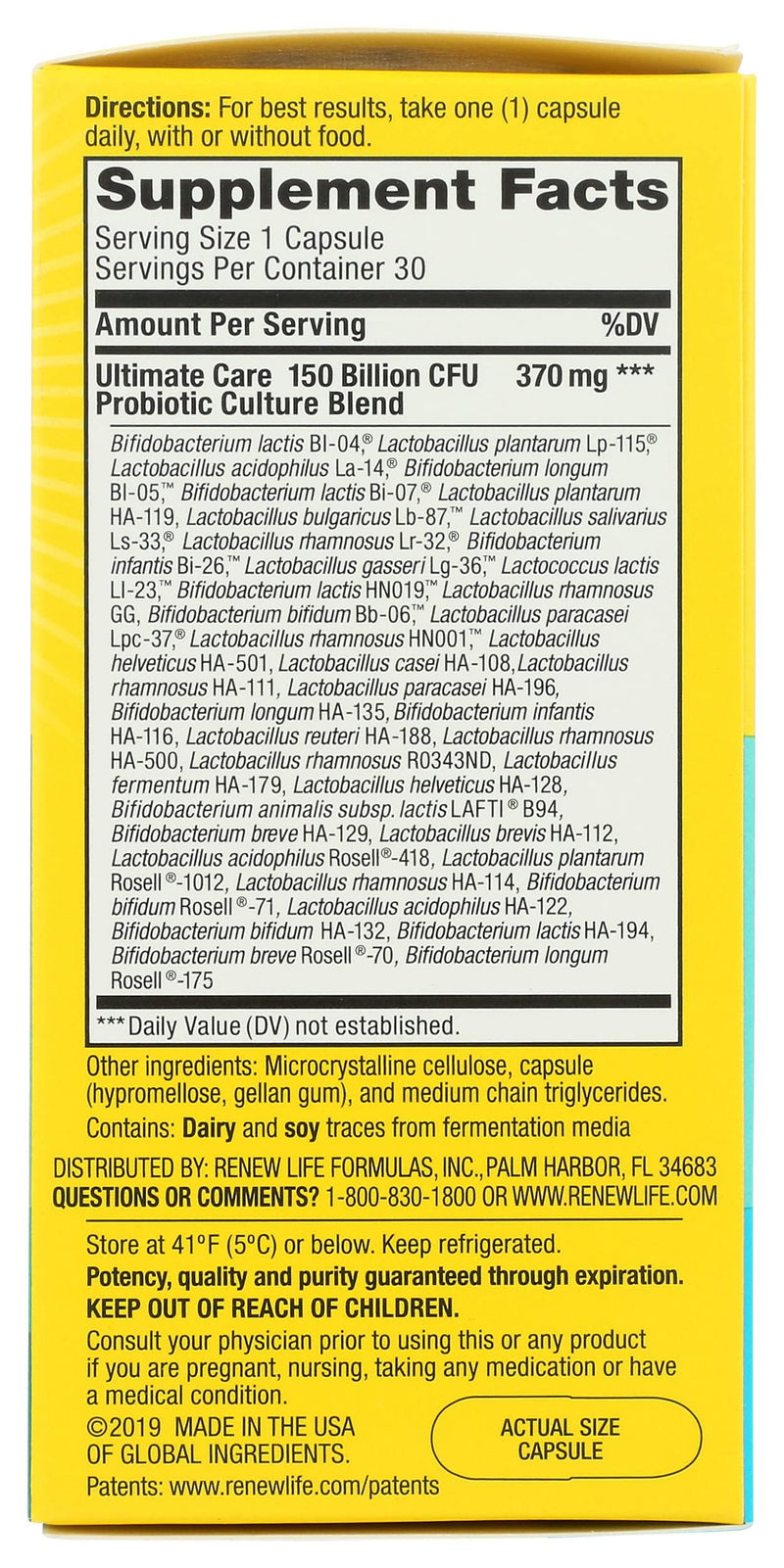PROBIOTIC 150B ULTMT Care – Probiotic Supplement