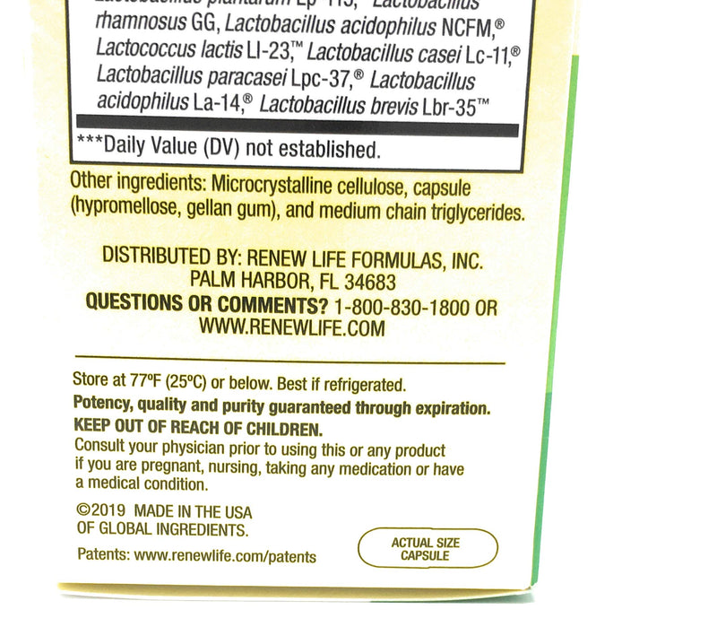 PROBIOTIC 30B UF | Renew Life Ultimate Flora 50+ Probiotic, 60 Ct