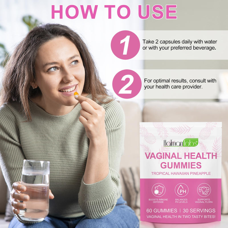 Vital Vaginal Probiotics Source Feminine Gummies, Premium Feminine Balance Gummies, Probiotic Gummies for Prenatal & Postnatal Women - Probiotics for Digestion, pH Balance, Gut Health, Immune Support