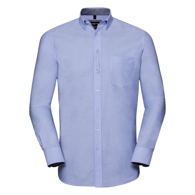 Organic Cotton Long Sleeve Oxford Shirt: Russell Collection
