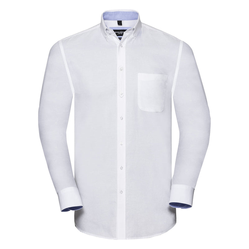 Organic Cotton Long Sleeve Oxford Shirt: Russell Collection