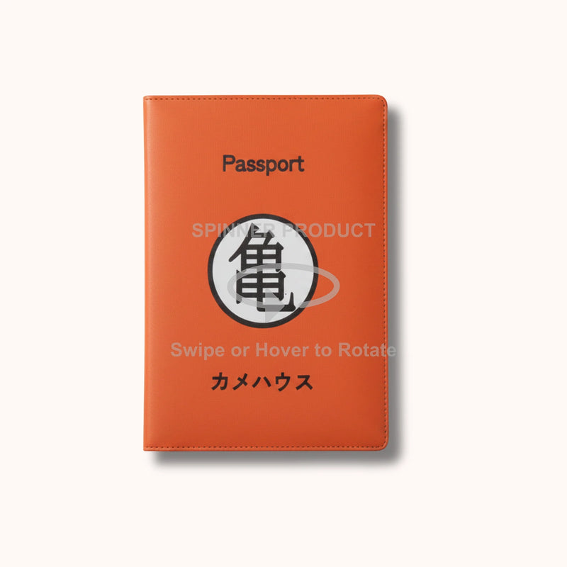 Dragonball Z Kame House Orange Passport Cover