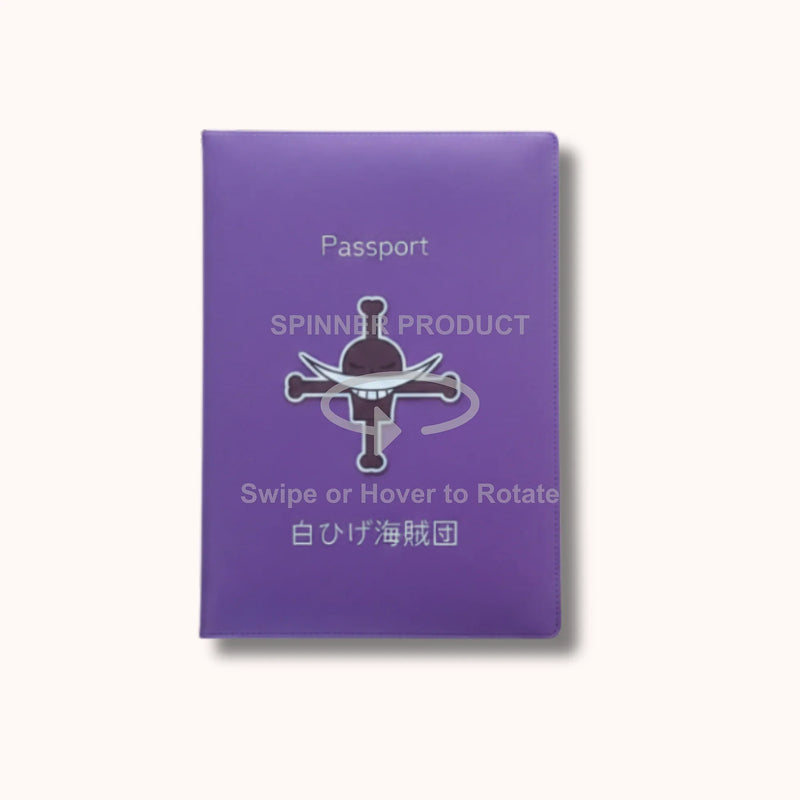 One Piece Whitebeard Pirates Purple Passport Cover
