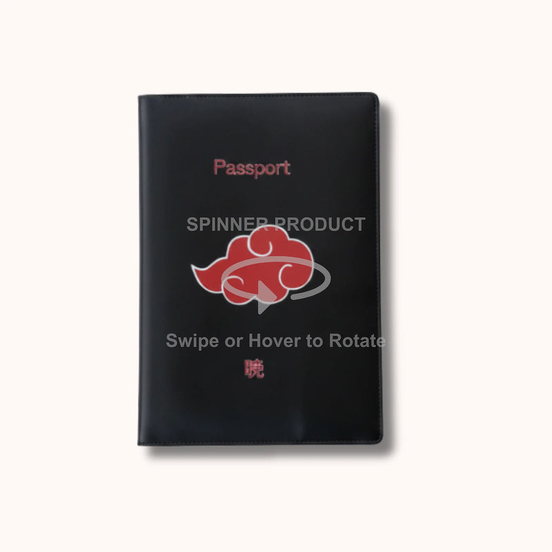 Naruto Akatsuki Black Passport Cover