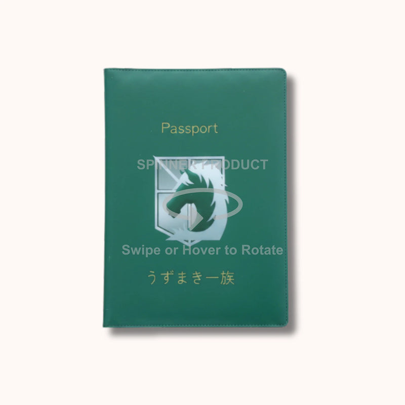 Attack on Titan Military Police Brigade Green Passport Cover