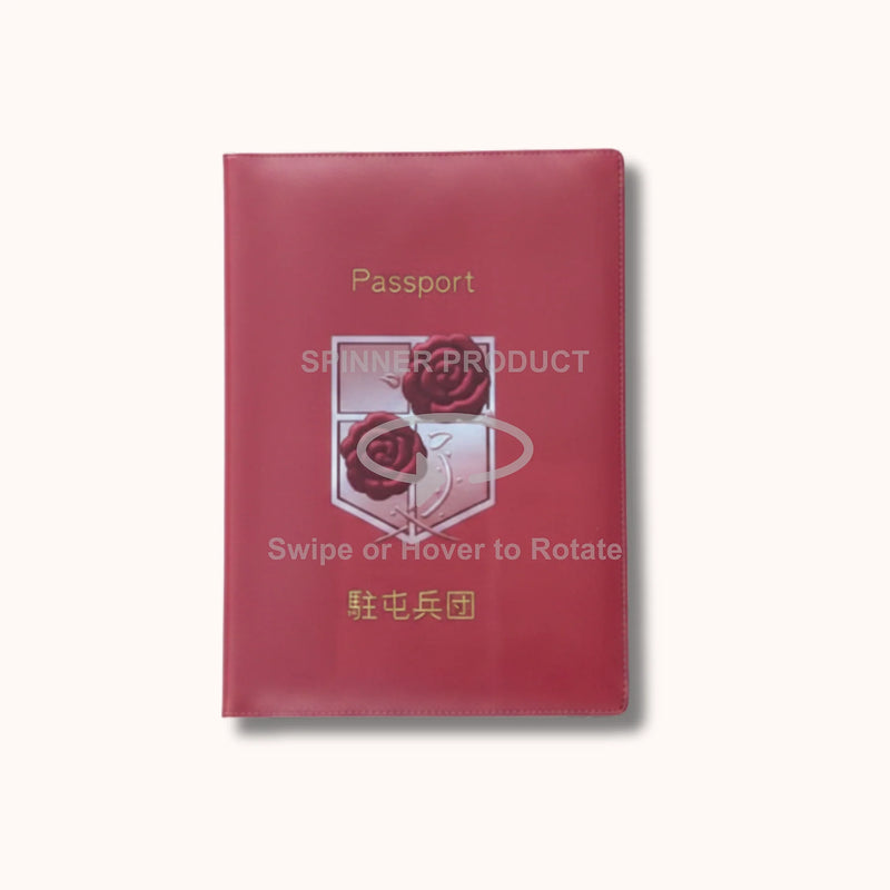 Attack on Titan Garrison Red Passport Cover