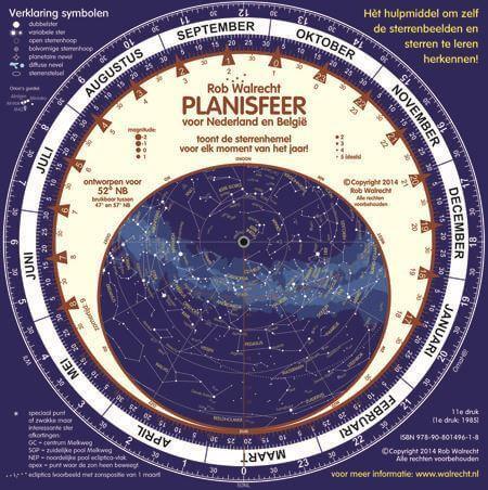 Dutch Planisphere for 52¬∞ North (4 pages)
