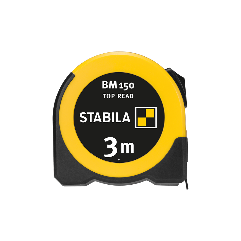 Stabila Pocket Tape BM 150 Easy Read Window Metric Scale Red Tens For Builders Carpenters