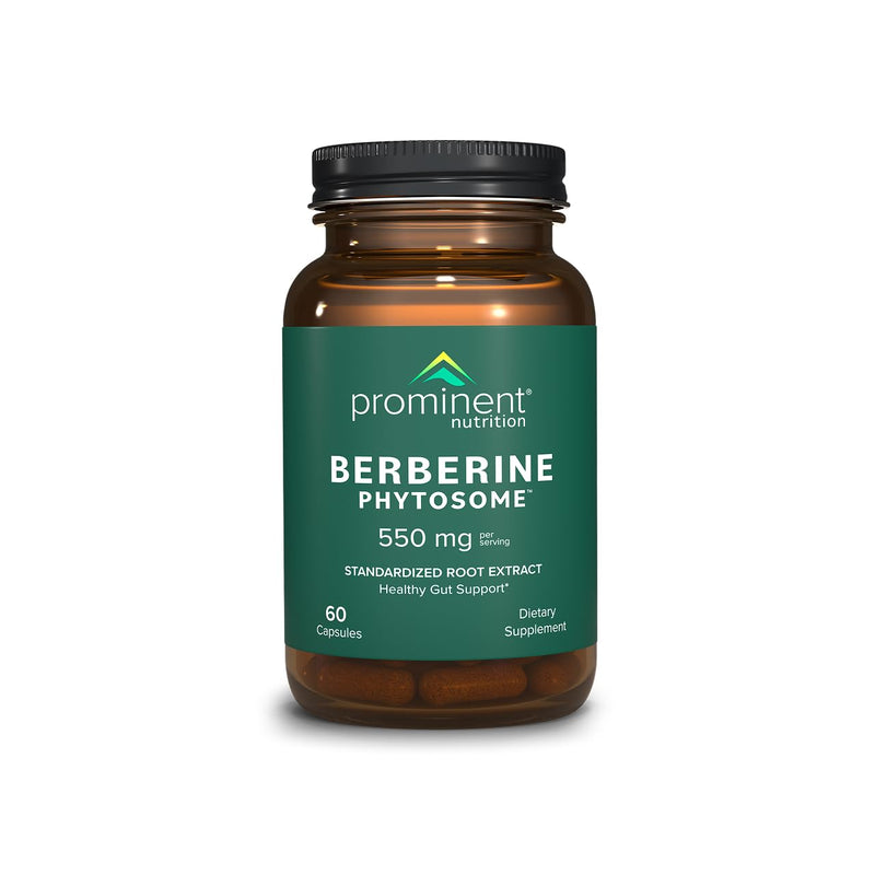 Prominent Nutrition Berberine Phytosome 550 mg – Gut Health Support, 60 Count, 1 Pack
