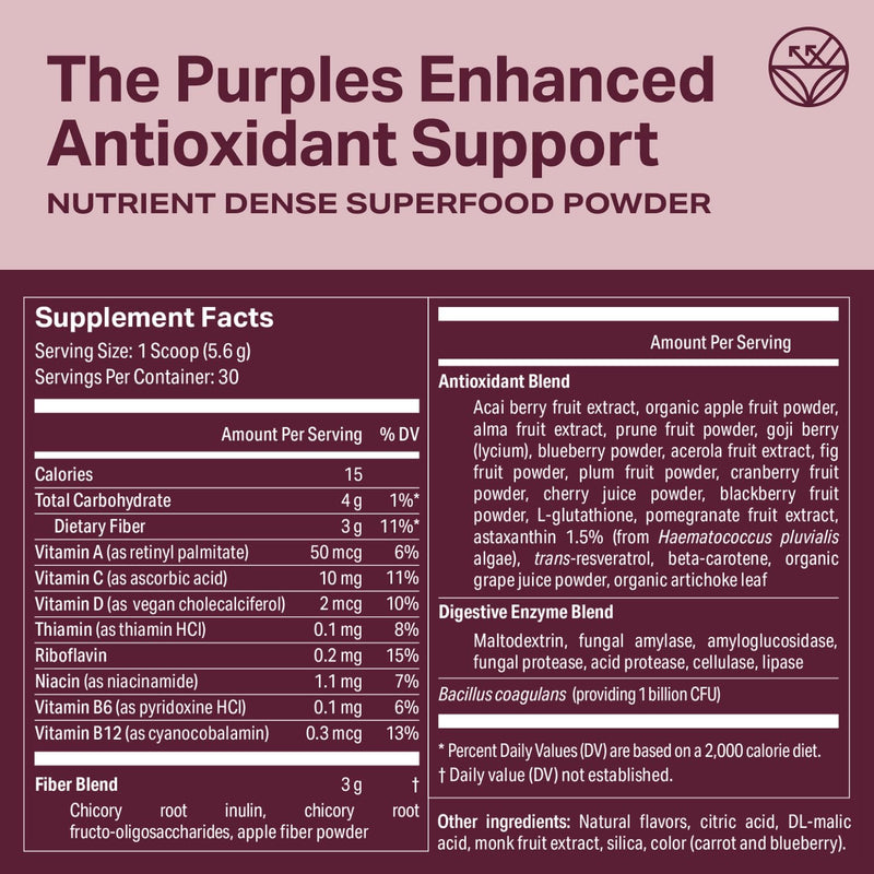 Proper The Purples Nutrient-Dense Superfood Powder – Antioxidant & Cellular Support