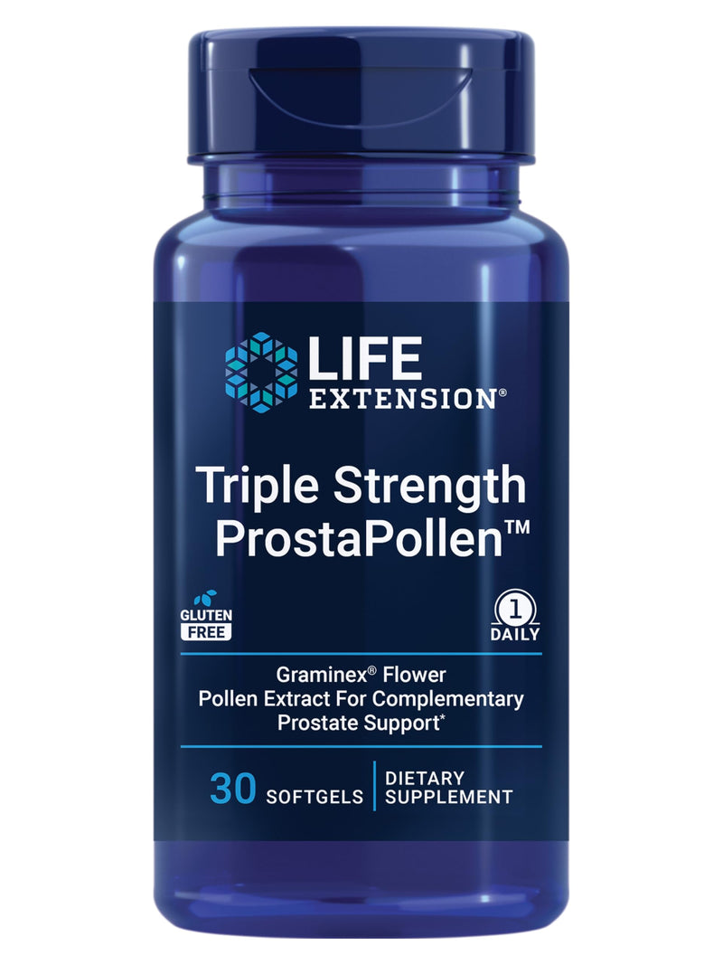 Life Extension ProstaPollen Triple Strength – Prostate Health, Gluten Free, 30 Softgels